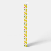 Retro Yellow Flower Garden Pattern Samsung Galaxy Hoesje (Linkerkant)
