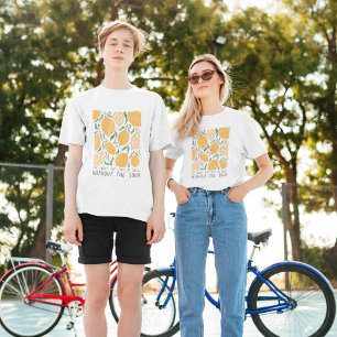 Retro Yellow Lemon Inspiratie Quote T-shirt