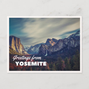 Retro Yellowstone Groeten Bizons Grazing Dekbed Briefkaart