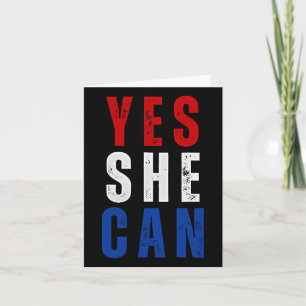 Retro Yes She Can Kamala Harris 2024 Verkiezingen Kaart