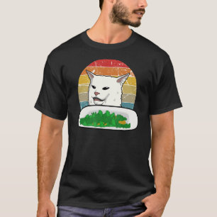 Retro Yling Confused Cat Internet Meme Vegan Kit T-shirt