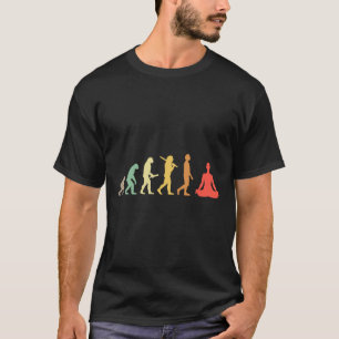 Retro Yoga Evolutie Cadeau Voor Yogis En Yoga Lief T-shirt