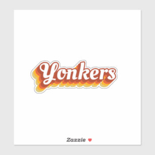 Retro Yonkers New York Sticker