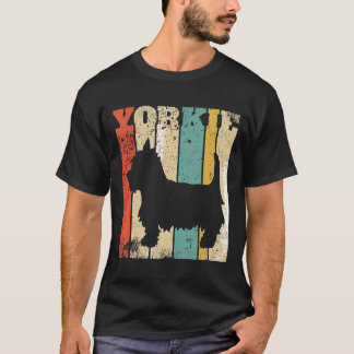 Retro Yorkie Shirt Yorkshire Terrier Dog O