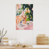 Retro Yorkshire Terrier Poster, Yorkshire Terrier Poster (Keuken)