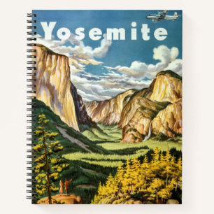 Retro Yosemite National Park Reizen Notitieboek