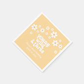 Retro Young Wild drie Daisy floral 3rd jarig Servet (Hoek)