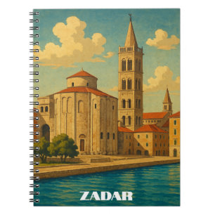Retro Zadar Kroatië Reizen Notitieboek