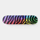 Retro Zebra 1 Skateboard (Horz)