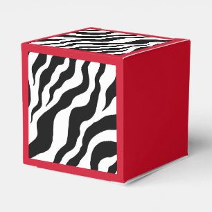 Retro zebraprint favor doosjes