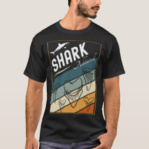 Retro Zee Shark Species Vis Haaien Tanden Fossils T-shirt