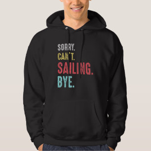 Retro zeilboot kapitein Da Hoodie