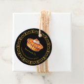 Retro zelfgemaakte taart hanglabel bedankjes labels (In situ)