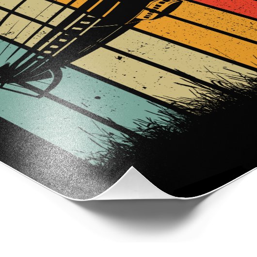 Retro Zeppelin luchtschip Zepelin Zepplin Foto Afdruk (Hoek)