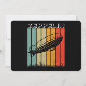 Retro Zeppelin luchtschip Zepelin Zepplin Kaart (Voorkant)