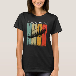 Retro Zeppelin luchtschip Zepelin Zepplin T-shirt