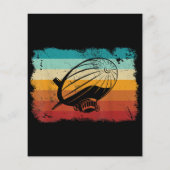 Retro  Zeppelin luchtschip Zepplin L (Achterkant)
