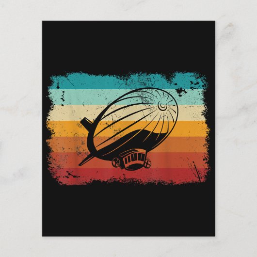 Retro  Zeppelin luchtschip Zepplin L (Voorkant)