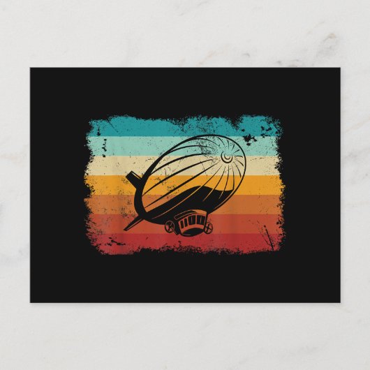 Retro Zeppelin luchtschip Zepplin L Briefkaart (Voorkant)