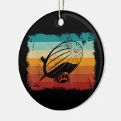 Retro Zeppelin luchtschip Zepplin L Keramisch Ornament (Links)