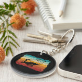 Retro  Zeppelin luchtschip Zepplin L Sleutelhanger (Voorkant Rechts)