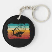 Retro  Zeppelin luchtschip Zepplin L Sleutelhanger (Achterkant)