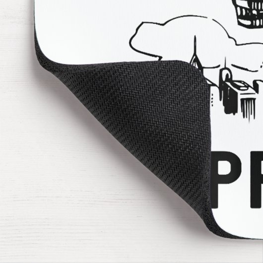 Retro Zeppelin - Verdeelbare schets Muismat (Hoek)