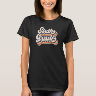 Retro zesde klas docent student terug naar t-shirt