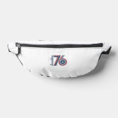 Retro Zeventien 76 Patriottisch Vector T-shirt Ont Heuptasje (Liggend)