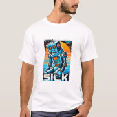 retro-zieke robot t-shirt (Voorkant)