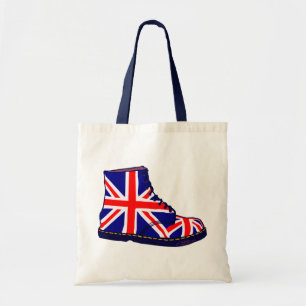 Retro ziet eruit als britse pop tote bag