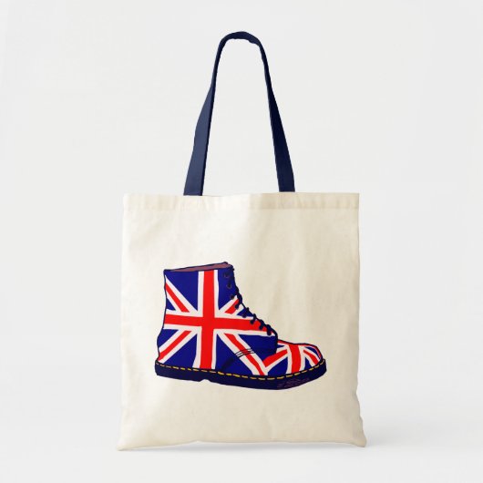 Retro ziet eruit als britse pop tote bag (Voorkant)