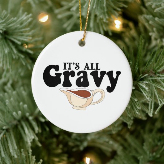 Retro zijn alle jus Baby  Herfst Thanksgiving Keramisch Ornament (Boom)