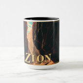 Retro Zion National Park Adventure Mug (Centre)