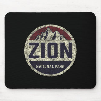 Retro Zion National Park Utah Berg Vrouwen Mannen Muismat