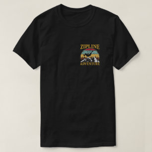 retro Zipline-avontuur bij Zipline T-shirt
