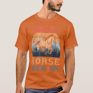  retro zoals mijn paard en misschien als 4 mensen t-shirt