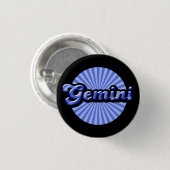 Retro Zodiac Gemini Pinback Button (Voorkant /achterkant)