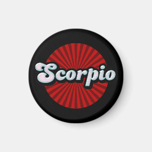 Retro Zodiac Schorpioen Magneet