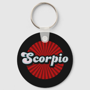 Retro Zodiac Schorpioen Sleutelhanger