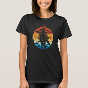 Retro Zodiac Sign Birthday Sunset Libra T-shirt