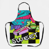 Retro Zoet Als Snoep Schort (Voorkant)