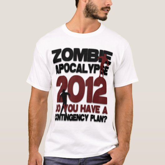 Retro Zombie Apocalypse 2012 T-shirt (Voorkant)