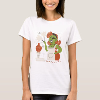 Retro Zombie Houseechtgenote Dusting T-shirt