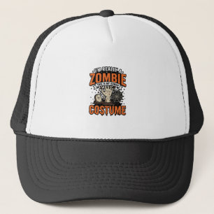 Retro Zombie Kostuum Halloween T-shirt Ontwerp_1 Trucker Pet