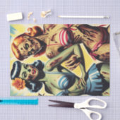 Retro Zombie Pin-ups Tissuepapier (Craft)