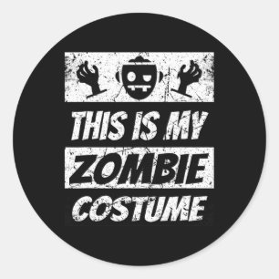 Retro Zombies Halloween Jongens Kinder Leuke Kostu Ronde Sticker