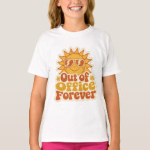 Retro Zomer "Afwezig" Lachende Zon Sticker