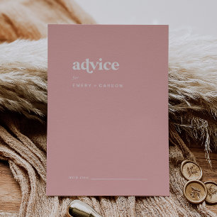 Retro Zomer Blush Roze Bruiloft Advieskaart