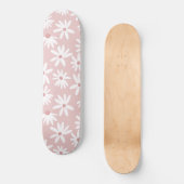 Retro Zomer Daisies Patroon Klein #4 #pattern Skateboard (Voorkant)